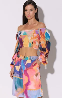 Tops>Walter Baker Aimee Top, Mod Abstract