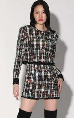 Jackets>Walter Baker Alessia Jacket, Broadway Tweed Black