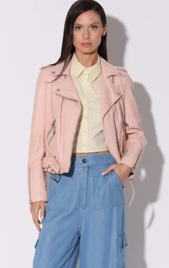 Leather>Walter Baker Allison Jacket, Ballet-Leather