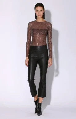 Tops>Walter Baker Barra Top, City Sequin Mink