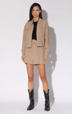 Jackets>Walter Baker Charlize Jacket, Straw