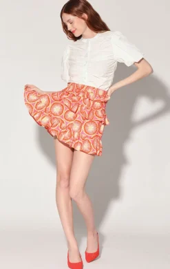 Bottoms>Walter Baker Christie Skirt, Orange Blossom