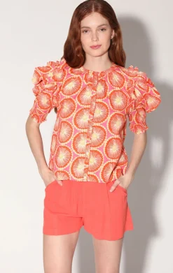 Tops>Walter Baker Colleene Top, Orange Blossom