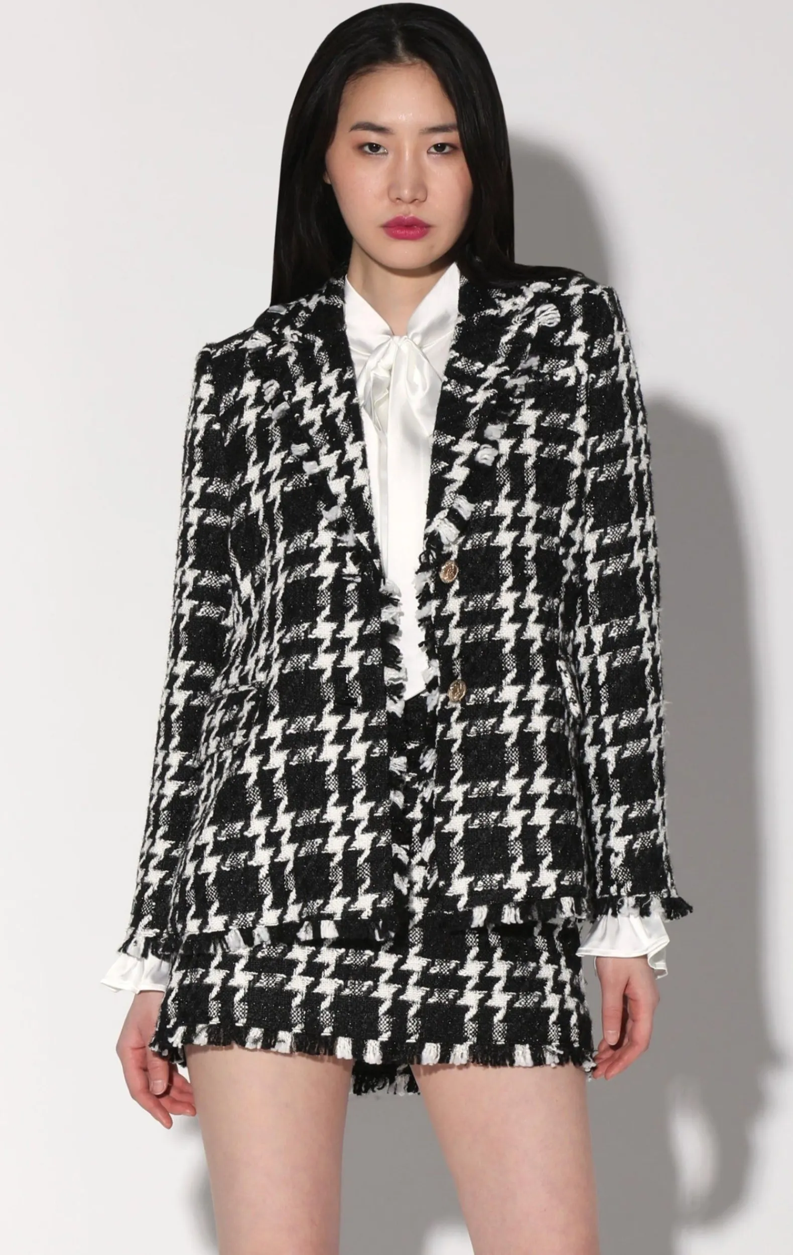 Jackets>Walter Baker Damon Blazer, Heritage Tweed Black