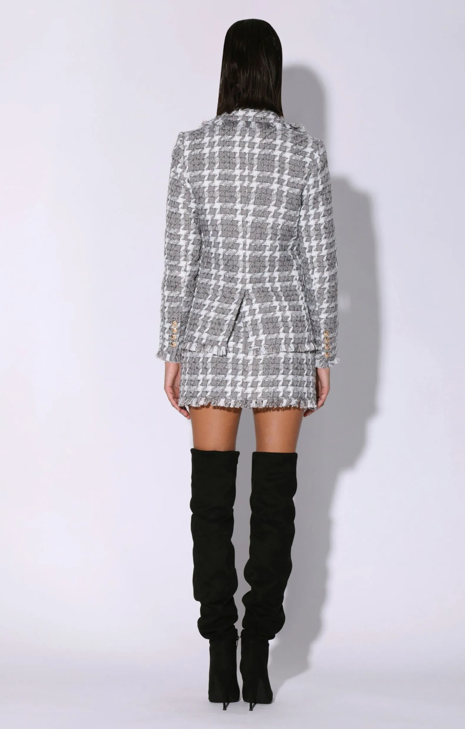 Jackets>Walter Baker Damon Blazer, Heritage Tweed Grey