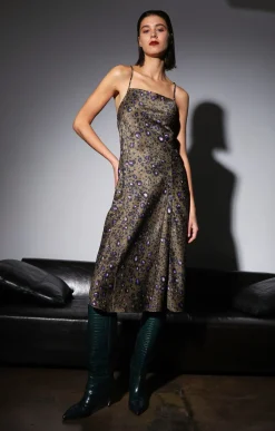 Dresses>Walter Baker Darianne Dress, Olive Leopard