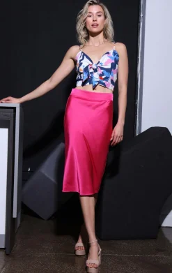 Bottoms>Walter Baker Daya Skirt, Bright Pink