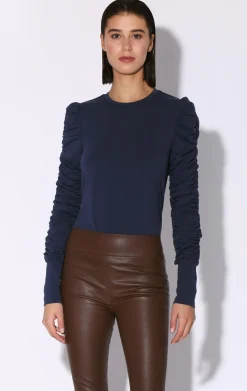 Tops>Walter Baker Dot Top, Navy