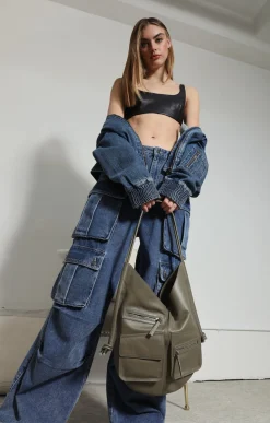 Handbags>Walter Baker Easton Shoulder, Army