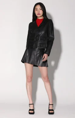 Jackets>Walter Baker Estrella Jacket, Black-Leather