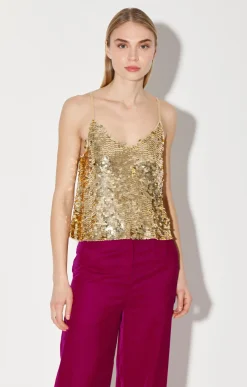 Tops>Walter Baker Haley Top, Gold