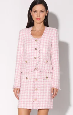 Jackets>Walter Baker Inaya Jacket, Picnic Tweed Pink