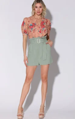 Tops>Walter Baker Irma Top, Botanical Eyelet