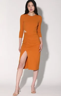 Dresses>Walter Baker Kalani Dress, Rust