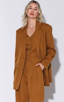 Jackets>Walter Baker Kira Blazer, Camel