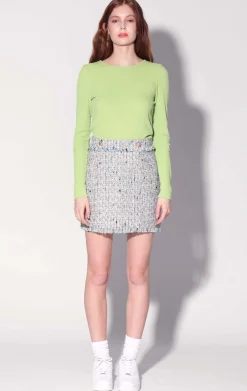 Bottoms>Walter Baker Laurette Skirt, Delray Tweed