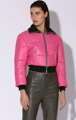 Jackets>Walter Baker Laylah Jacket, Candy-Leather