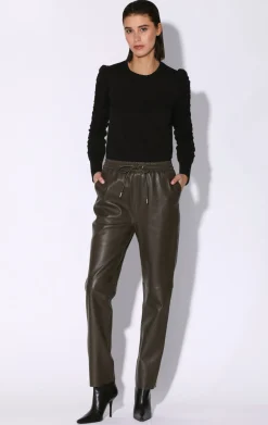 Bottoms>Walter Baker Levie Pant, Moss-Leather