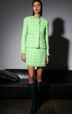 Jackets>Walter Baker Liam Jacket, Pear Electric Tweed