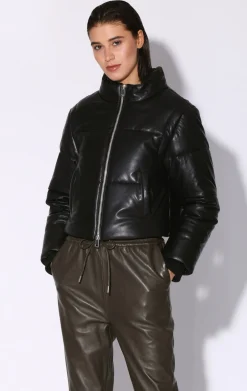 Jackets>Walter Baker Lorenza Jacket, Black-Leather