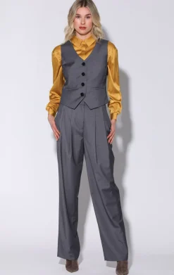 Tops>Walter Baker Luanna Vest, Grey