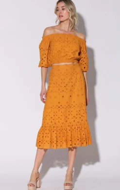 Bottoms>Walter Baker Mannie Skirt, Ginger Eyelet