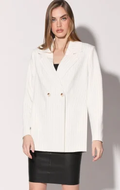 Jackets>Walter Baker Misha Blazer, Chicago Pin Stripe