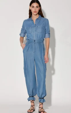 Tops>Walter Baker Nessa Shirt, Medium Wash