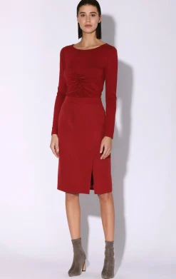 Bottoms>Walter Baker Parker Skirt, Wine