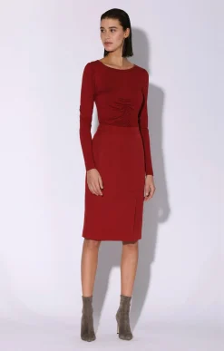 Bottoms>Walter Baker Parker Skirt, Wine