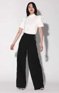 Bottoms>Walter Baker Romeo Pant, Black Tux Suiting