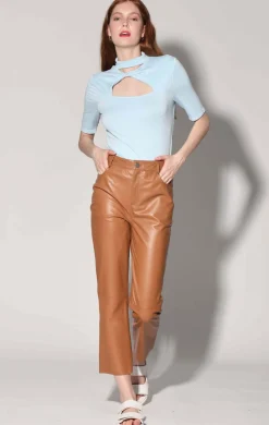 Bottoms>Walter Baker Selma Pant, Camel-Leather