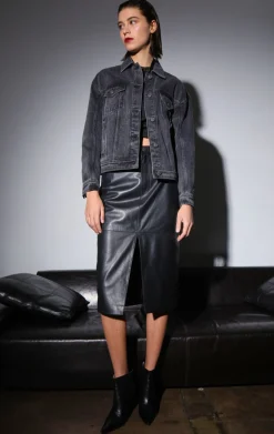 Jackets>Walter Baker Shawna Jacket, Black Wash