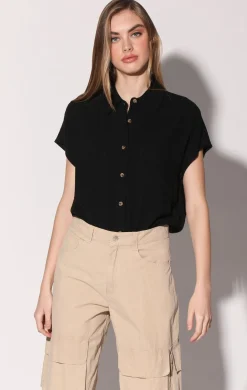 Tops>Walter Baker Sylvia Top, Black