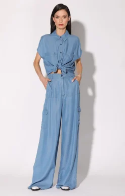 Bottoms>Walter Baker Terry Pant, Medium Wash