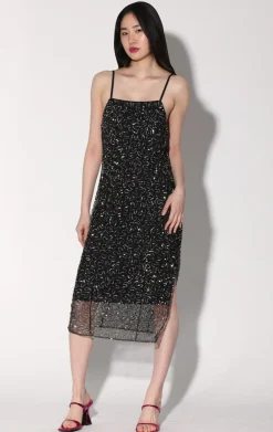 Dresses>Walter Baker Tori Dress, Swirl Sequin