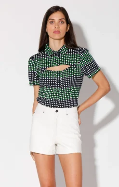 Tops>Walter Baker Trisha Top, Dot Mirage-Cotton Sateen