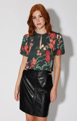 Tops>Walter Baker Wendy Top, Rain Forest